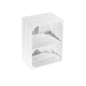Schuhkiste / Bücherregal-Kiste 40 x 50 x 30 cm mit Boden weiß