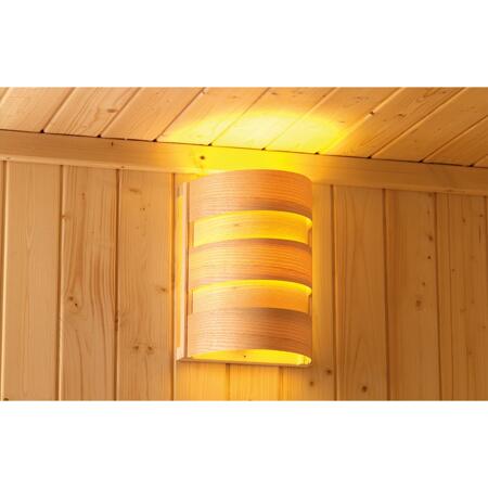 12. Bild von Saunahaus 'Helmi' naturbelassen 9 kW Bio-Ofen externe Steuerung, Kabel, Leuchte 231 x 231 x 226 cm