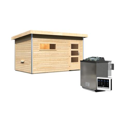 5. Bild von Saunahaus 'Veeti ' naturbelassen 9 kW Bio-Ofen externe Steuerung 396 x 231 x 227 cm