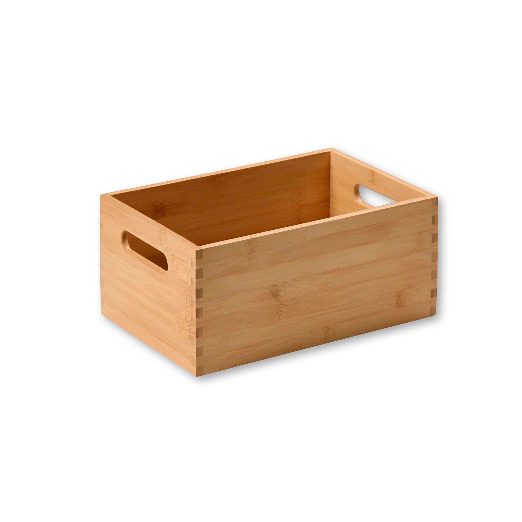 Leere Holzkiste aus Bambus