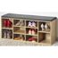 Schuhschrank braun 103,5 x 48 x 29,5cm mit Sitzkissen