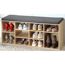 Schuhschrank braun 103,5 x 48 x 29,5cm mit Sitzkissen