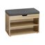 Schuhschrank braun 60 x 47 x 30 cm mit Sitzkissen