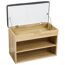 Schuhschrank braun 60 x 47 x 30 cm mit Sitzkissen