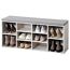 Schuhschrank weiß 103,5 x 48 x 29,5 cm mit Sitzkissen