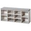 Schuhschrank weiß 103,5 x 48 x 29,5 cm mit Sitzkissen