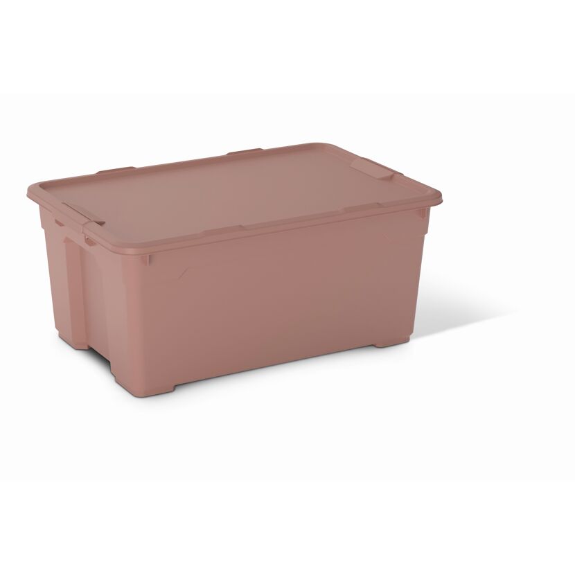Rosa Aufbewahrungsbox mit Deckel