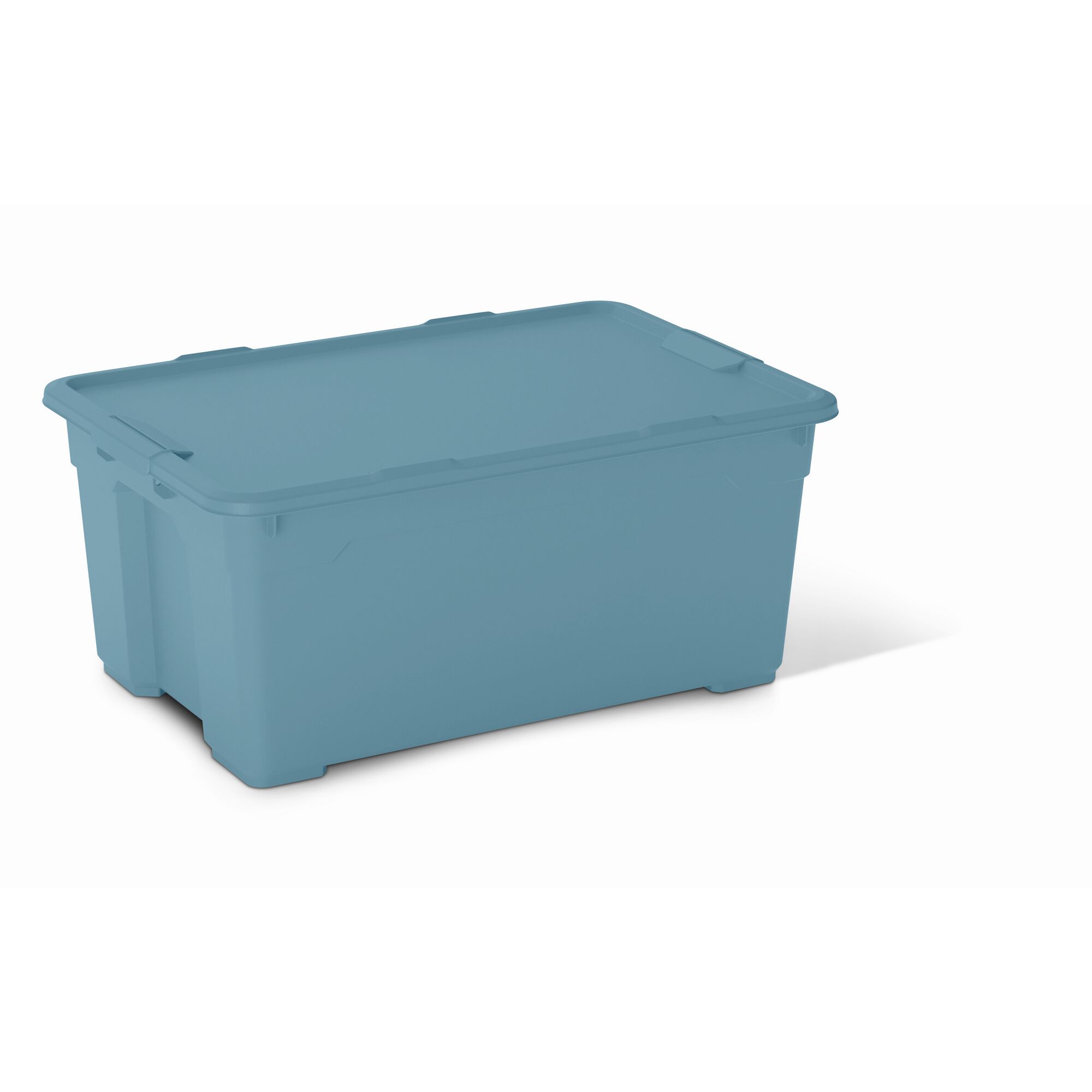 Blaue Aufbewahrungsbox mit Deckel