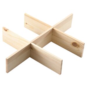 Fachtrenner für Alzweckkisten FSC®-zertifiziertes Kiefernholz 27 x 6,5 x 37 cm