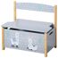 Kinder-Sitzbank 'Alpaka' grau/Motiv 60 x 34,5 x 56 cm