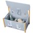 Kinder-Sitzbank 'Alpaka' grau/Motiv 60 x 34,5 x 56 cm