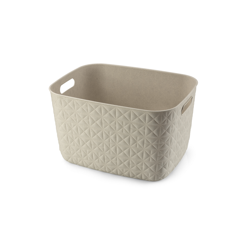 Aufbewahrungskorb 'Softex' creme 19 l 37,9 x 29,2 x 22,1 cm