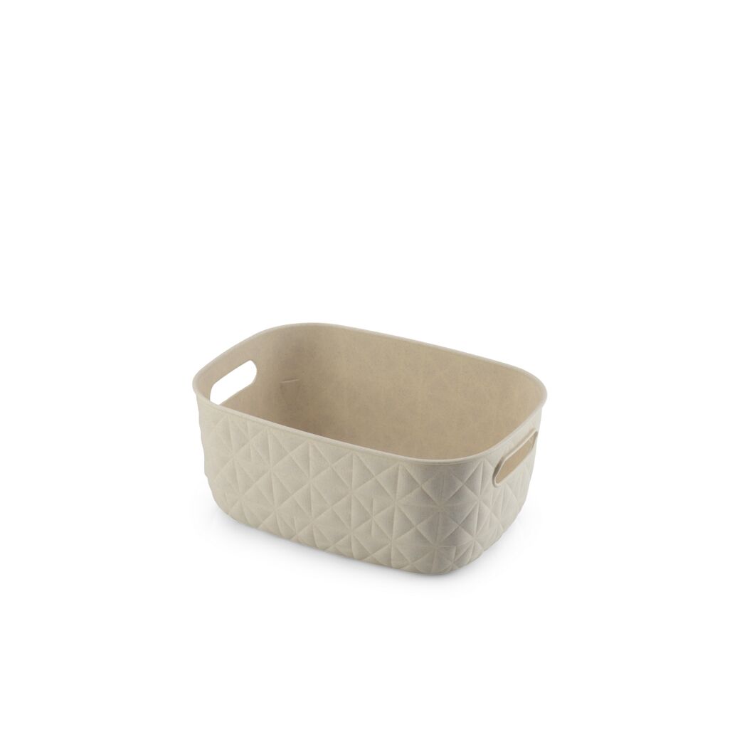 Aufbewahrungskorb 'Softex' creme Gr. S 26,4 x 19,4 x 11,1 cm