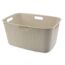 Wäschekorb 'Softex' creme 45 l 57 x 37 x 27 cm