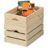 Holzkiste mit drei Fächern