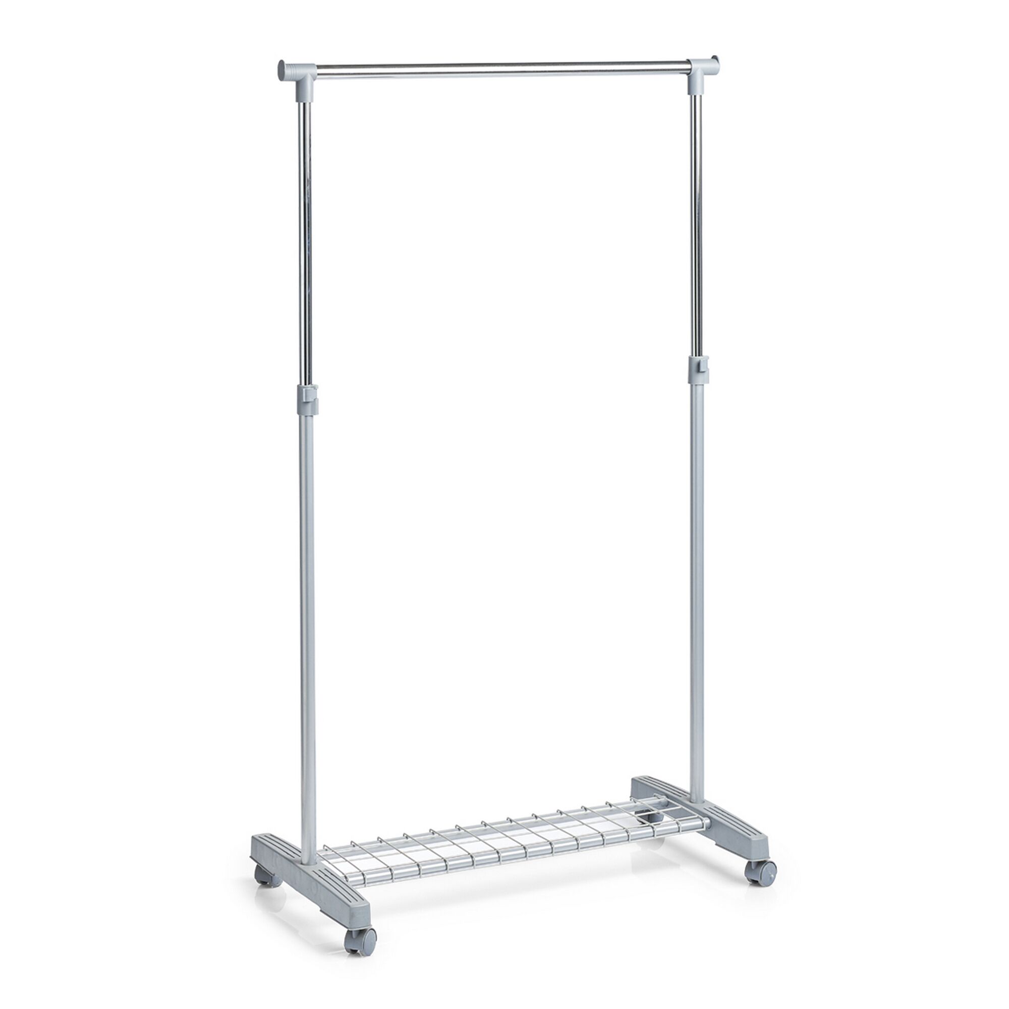 Roll-Kleiderständer mit Ablage