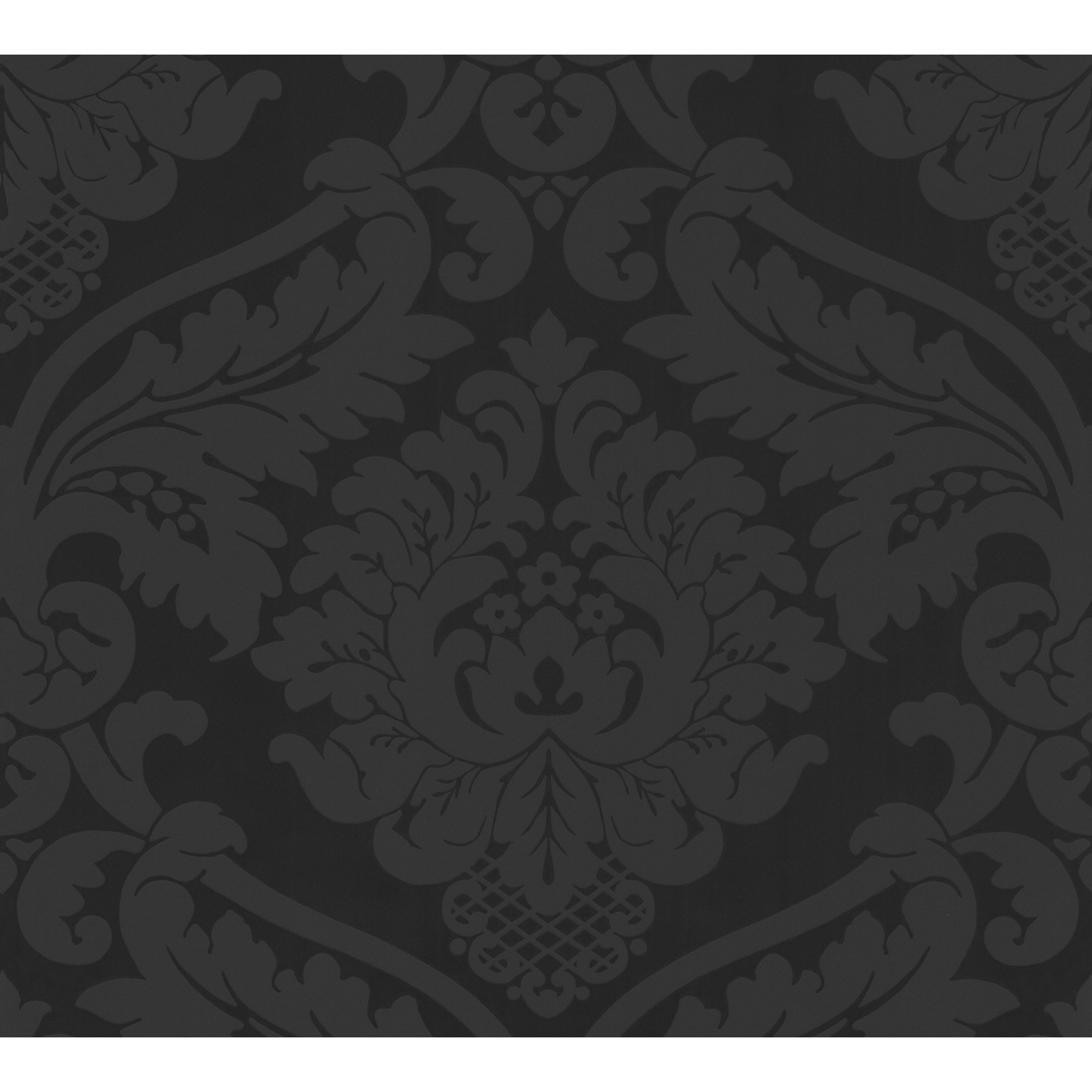 Papiertapete 'Black & White' Ornament schwarz 53 x 1005 cm + product picture