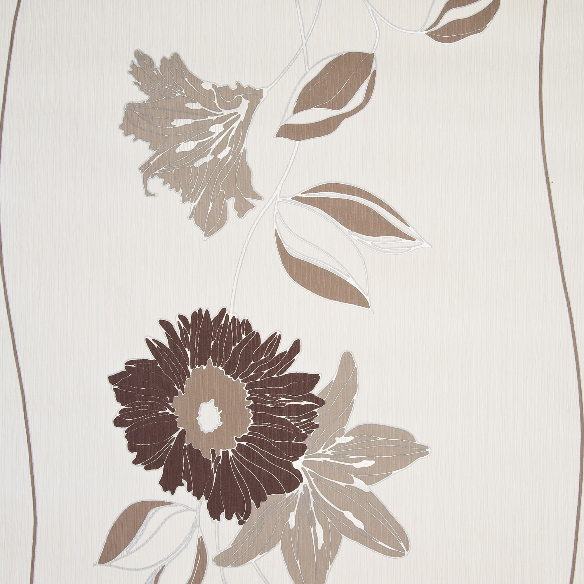 Braune und beige Blüten auf beigem Hintergrund