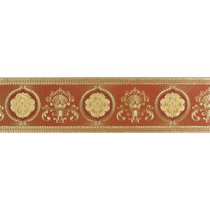 Papierbordüre "Hermitage 5" Ornamente metallic rot 5 x 0,13 m