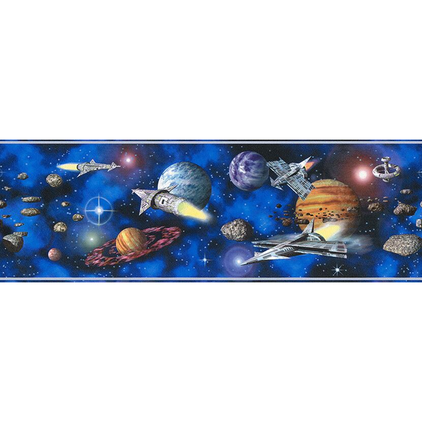 Raumschiffe und Planeten im Weltall