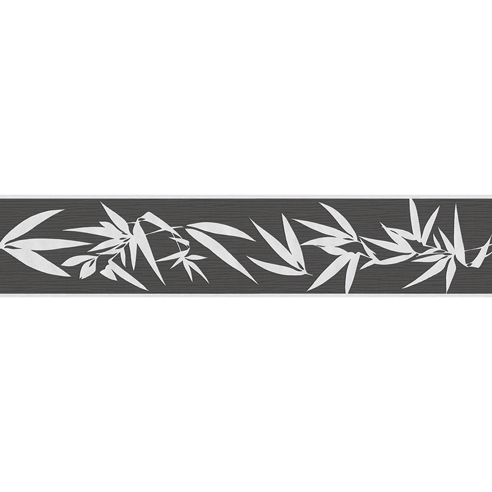 Vliesbordüre "Jette 2" Bambus cremefarben metallic schwarz 5 x 0,13 m + product picture