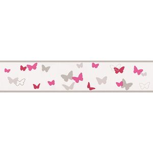 Papierbordüre 'Esprit Kids 4' Schmetterlinge bunt/rot/weiß 5 x 0,13 m