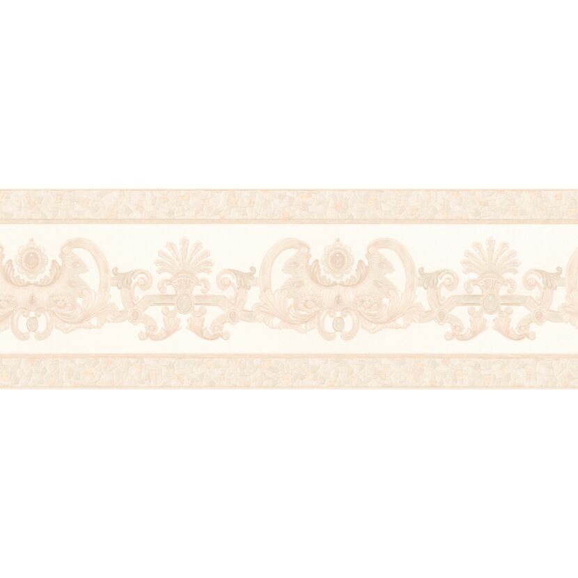 Beige Bordüre mit Ornamenten