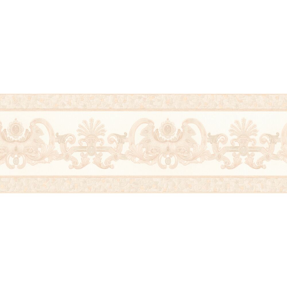 Beige Bordüre mit Ornamenten