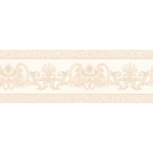 Papierbordüre "Hermitage 6" Ornamente beige metallic 5 x 0,17 m