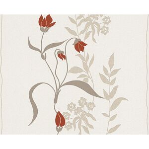 Vliestapete "Avenzio 7" Blumen beige/braun/rot 10,05 x 0,53 m