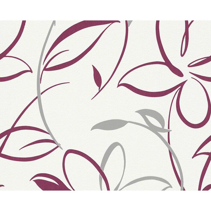 A S Creation Vliestapete Avenzio 6 Blumen Grau Lila Weiss 10 05 X 0 53 M Ç€ Toom Baumarkt Zarte farbverläufe stehen dem floralen muster aus der kollektion acquabella gut.