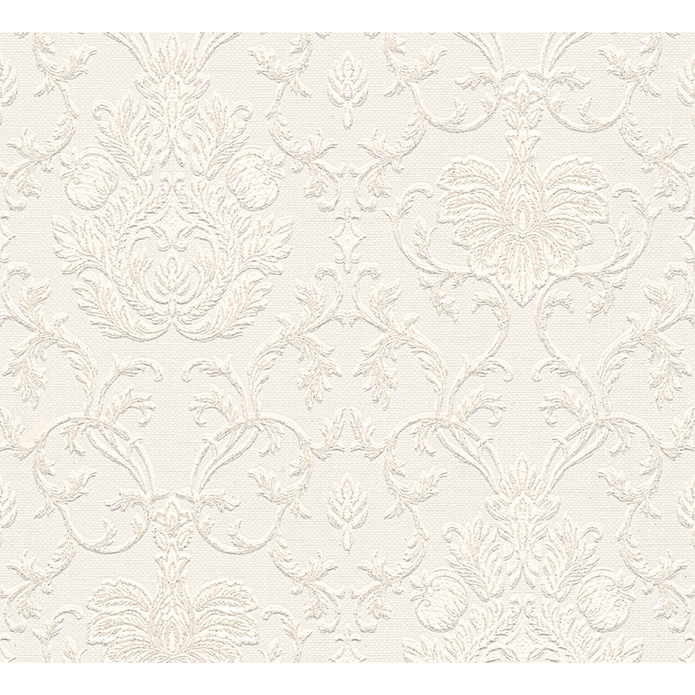 Papiertapete "Belle Epoque" Ornamente weiß 10,05 x 0,53 m