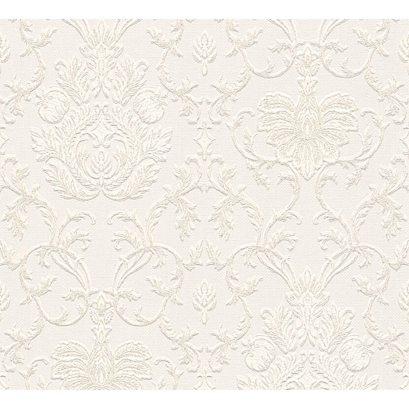 Beige Tapete mit Prägemuster