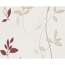 Vliestapete 'Avenzio 4' Blätter Creme/rot 0,53 x 10,05 m