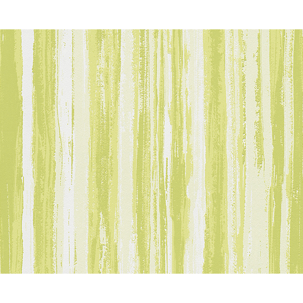 Vliestapete 'Brigitte 5' Streifen grün/weiß 10,05 x 0,53 m + product picture