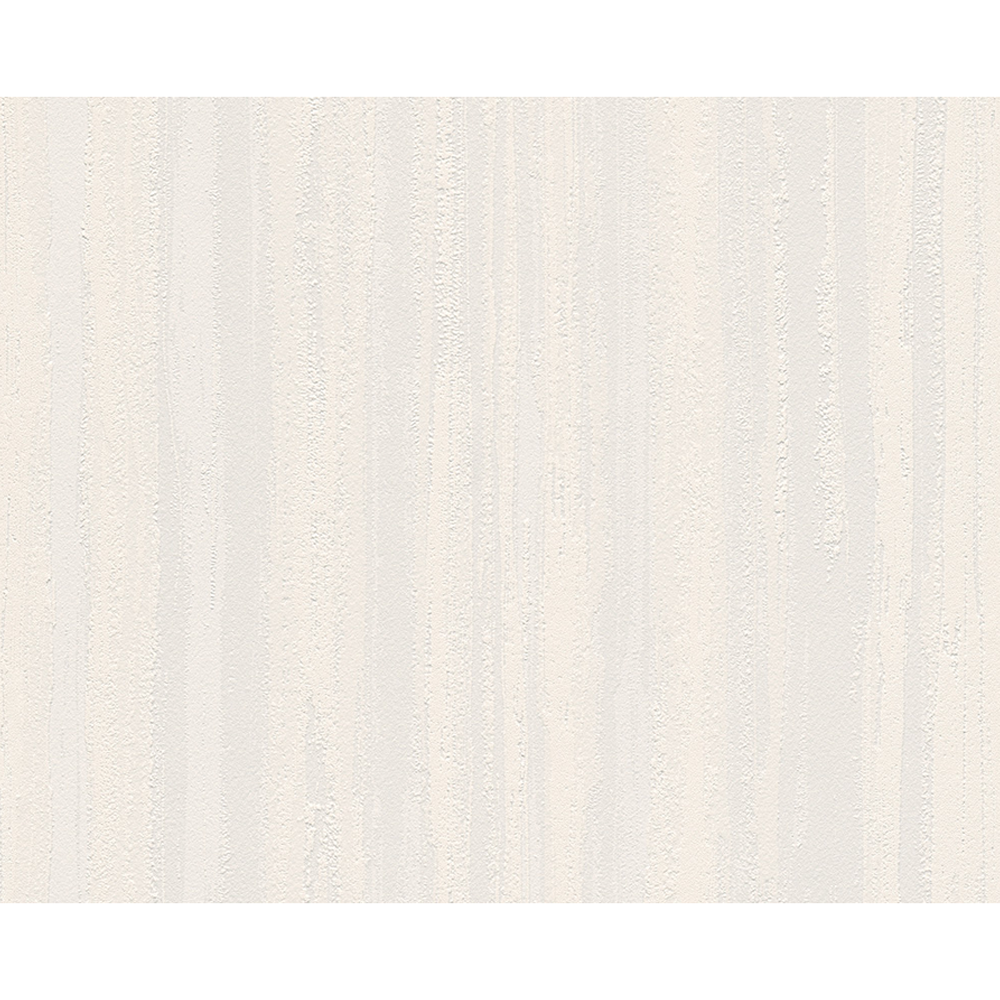 Vliestapete 'Brigitte 5' Streifen weiß 10,05 x 0,53 m + product picture