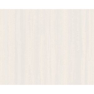Vliestapete 'Brigitte 5' Streifen weiß 10,05 x 0,53 m