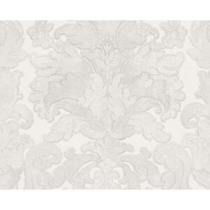 Vliestapete "Burlesque" Ornamente grau metallic weiß 10,05 x 0,53 m