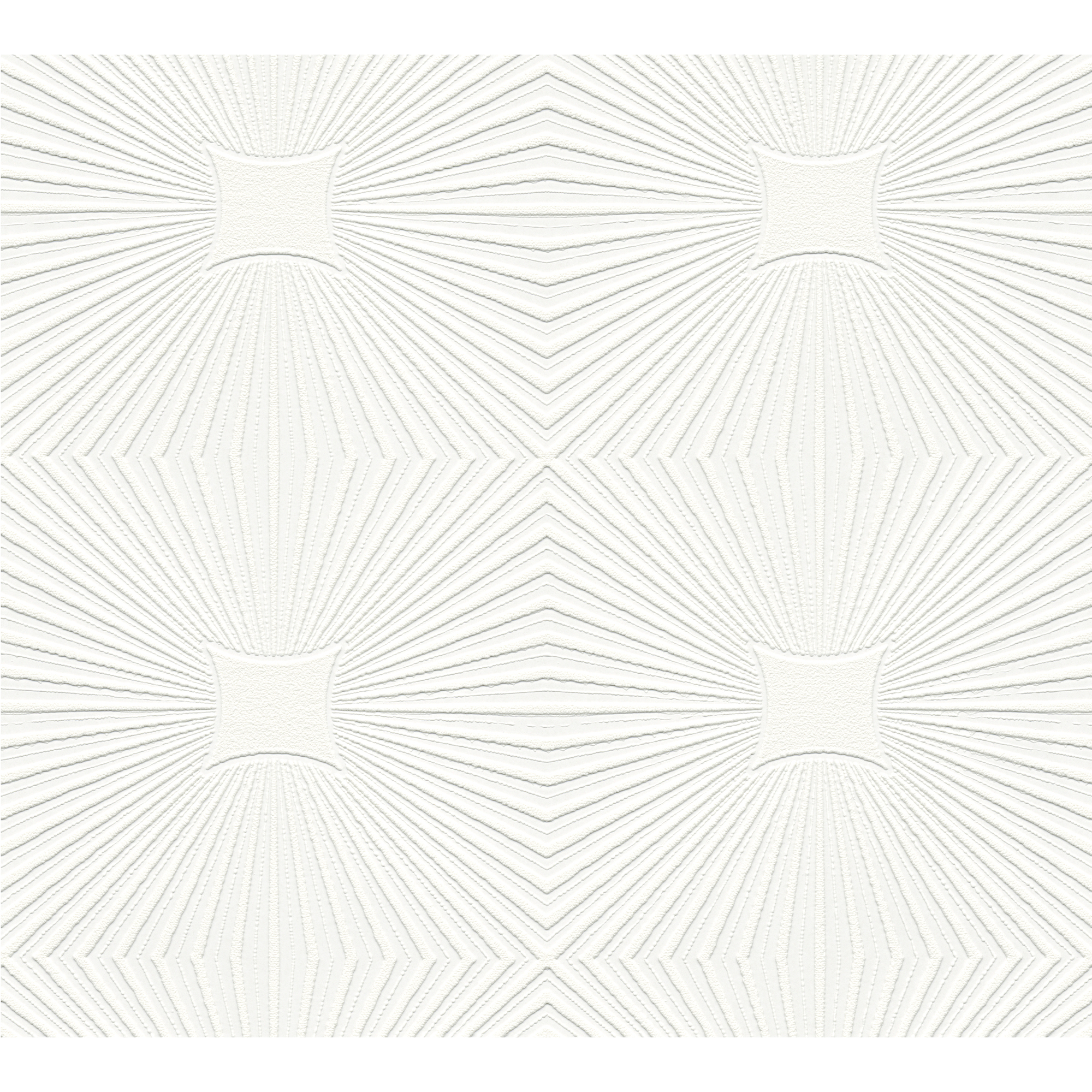 Tapete 'Black & White' Grafik weiß 10,05 m x 0,53 m