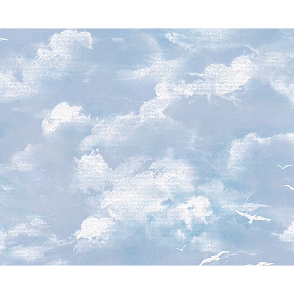 Satintapete "Dekora Natur 3" 10,05 x 0,53 m blau Himmel + product picture