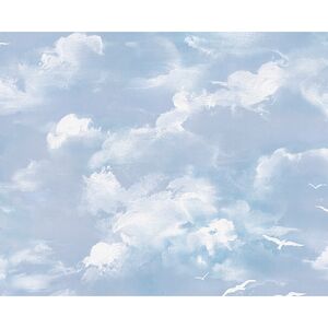 Satintapete "Dekora Natur 3" 10,05 x 0,53 m blau Himmel