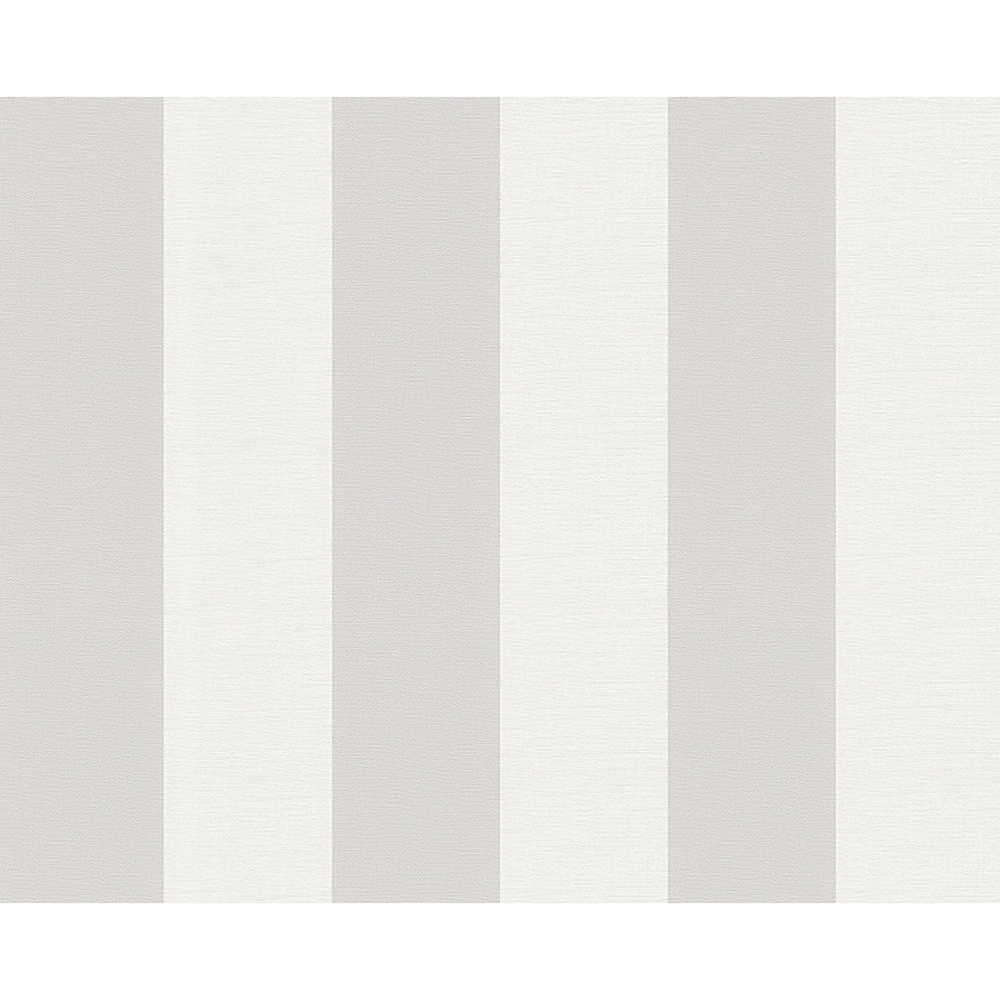 Vliestapete "Liberté" Streifen grau/weiß 10,05 x 0,53 m + product picture