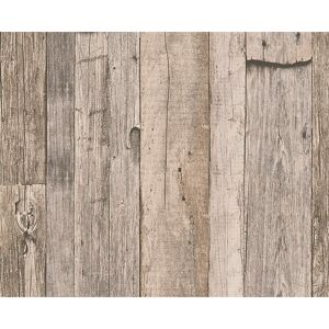 Vliestapete "Dekora Natur 6" Holz-Optik beige/creme/schwarz 10,05 x 0,53 m
