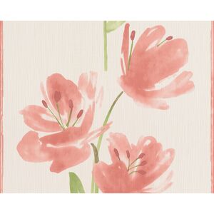 Vliestapete 'Esprit 8' Blumen rot/weiß 10,05 x 0,53 m