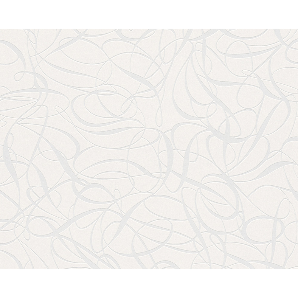 Vliestapete "Fairyland" Kringel metallic weiß 10,05 x 0,53 m + product picture