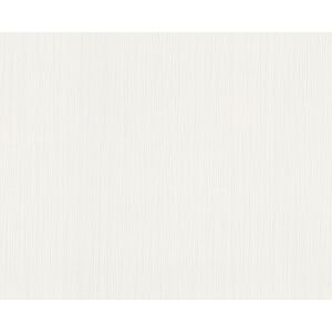 Vliestapete "Fioretto" Uni metallic weiß 10,05 x 0,53 m