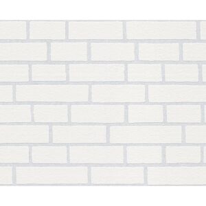 Vliestapete "Meistervlies 4 Pro/Protect" Backsteinmauer weiß 10,05 x 0,53 m