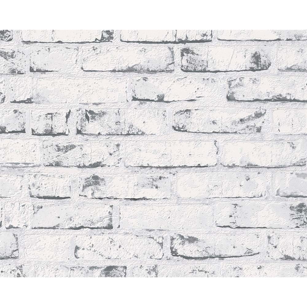 Vliestapete "New England 2" 10,05 x 0,53 m Backsteinmauer weißgrau + product picture