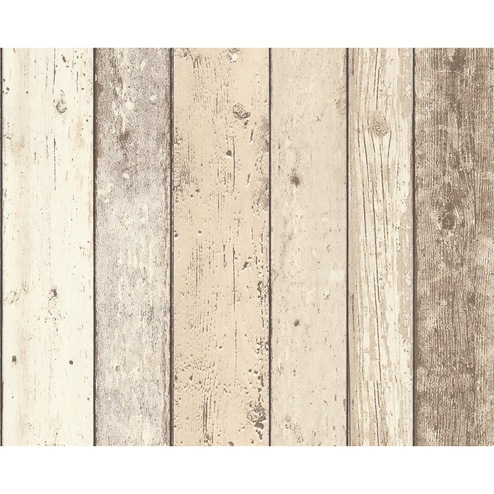 Vliestapete "New England 2" Holz-Optik cremefarben/braun 10,05 x 0,53 m + product picture