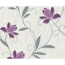 Vinyltapete 'T/E 2012 UK' Blumen metallic lila/weiß  0,53 x 10,05 m
